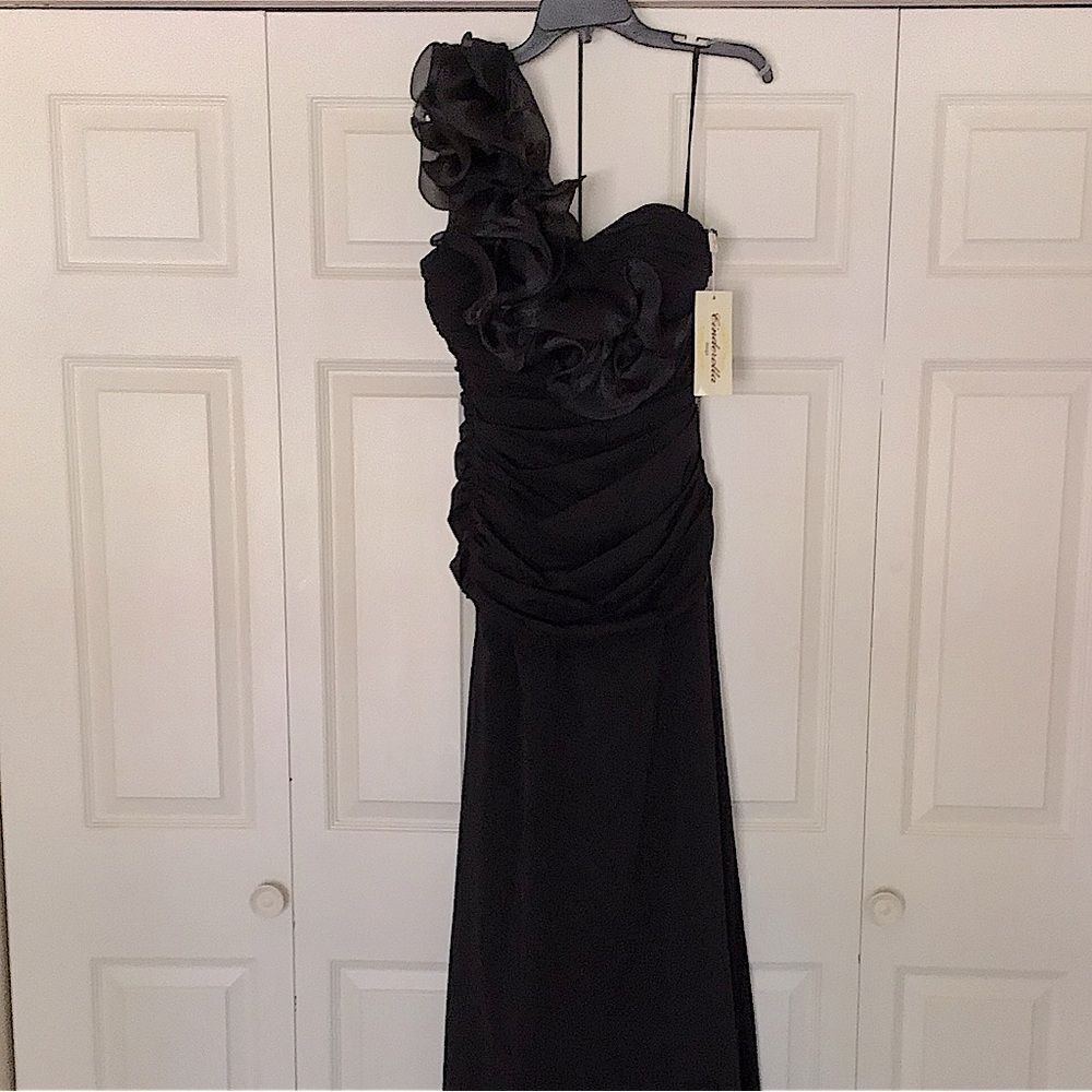 NWT Vintage CINDERELLA DESIGN ONE SHOULDER MOVIE STAR DRESS GOWN PROM